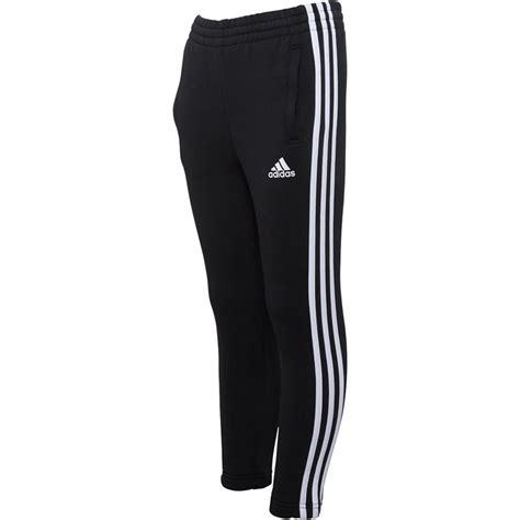 adidas jogginghose schwarzer streifen halb jungen|Schwarz .